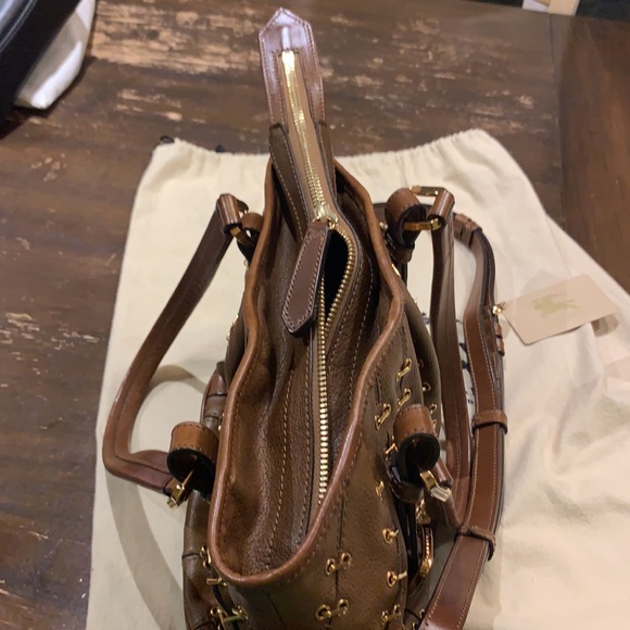 Burberry Lowry Stitch Handbag Tote🤎 - Picture 9 of 14